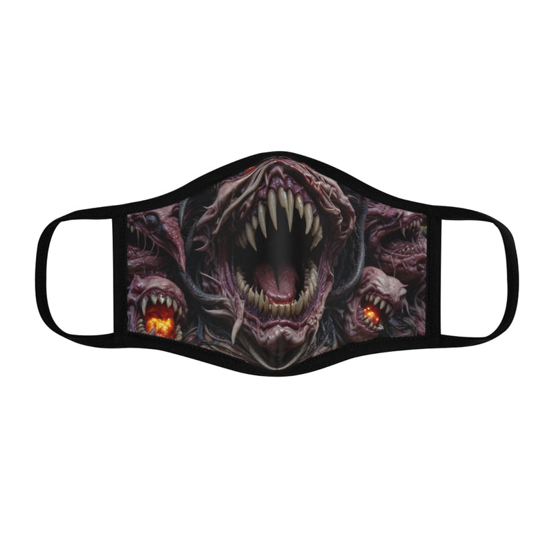 Menacing Monster Design Fitted Face Mask – Perfect for Halloween and Cosplay
