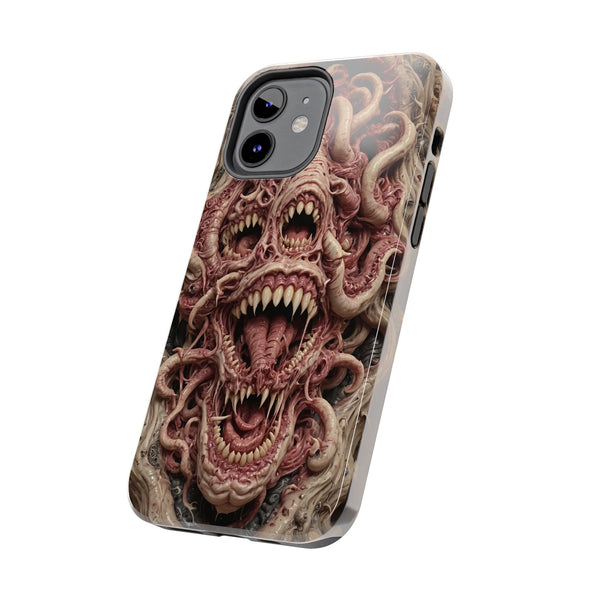 Horror-Inspired Tough Phone Case - Terrifying Monsters Design