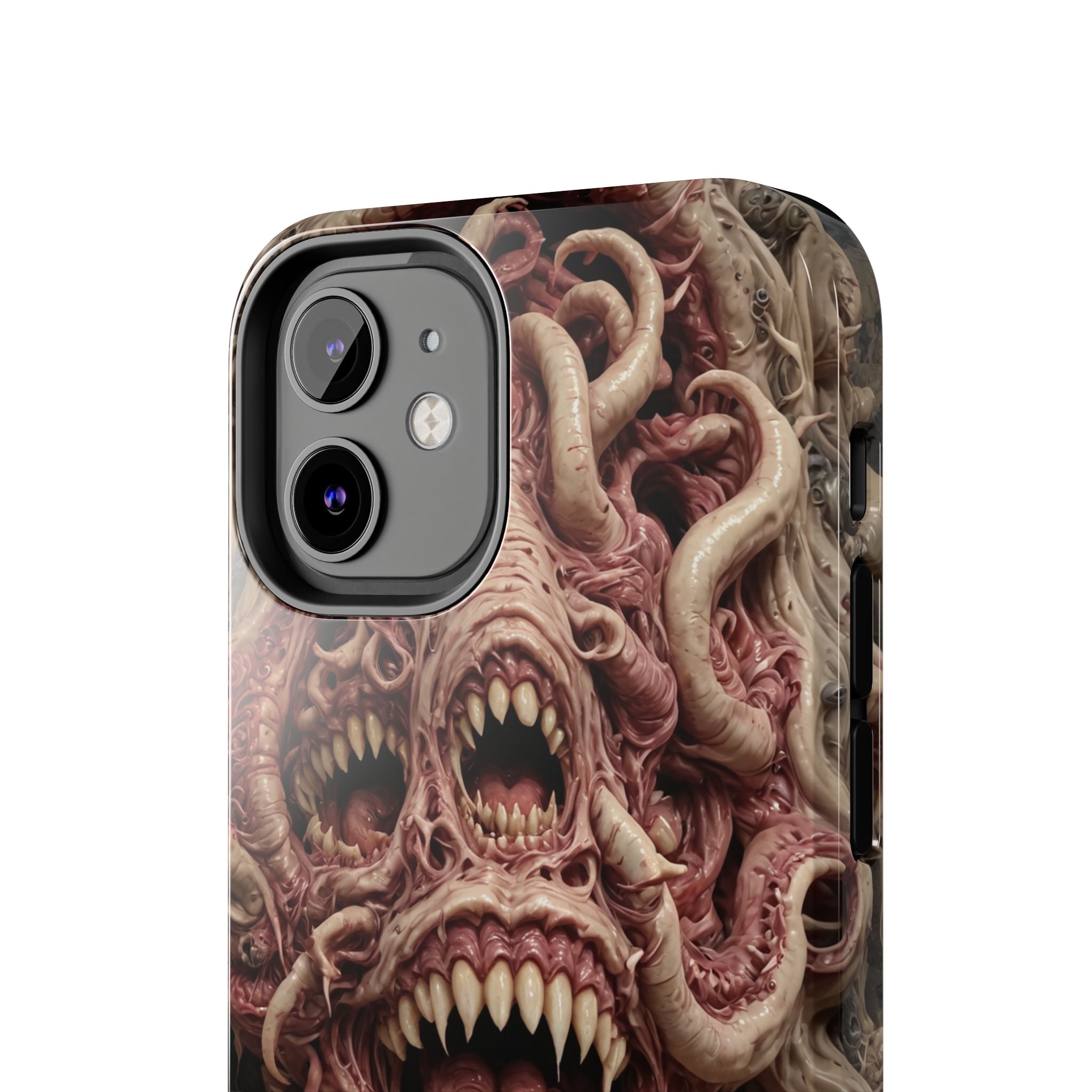 Horror-Inspired Tough Phone Case - Terrifying Monsters Design