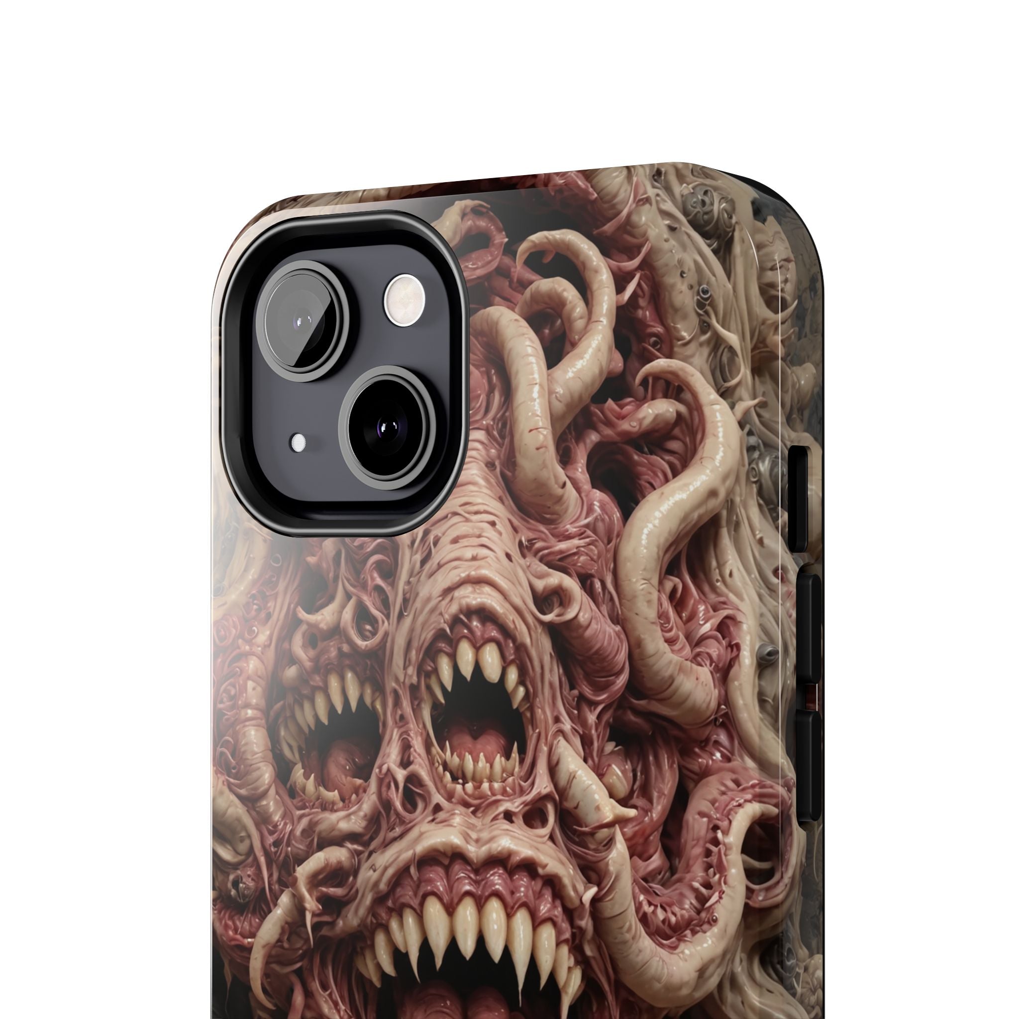 Horror-Inspired Tough Phone Case - Terrifying Monsters Design