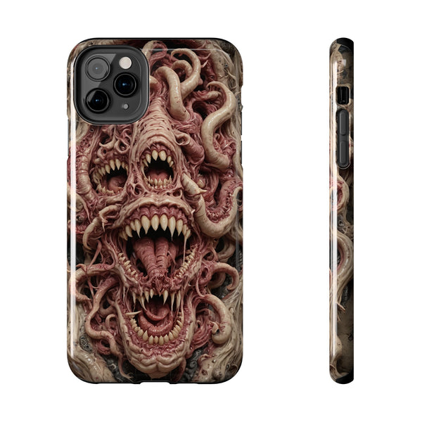 Horror-Inspired Tough Phone Case - Terrifying Monsters Design