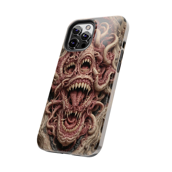 Horror-Inspired Tough Phone Case - Terrifying Monsters Design