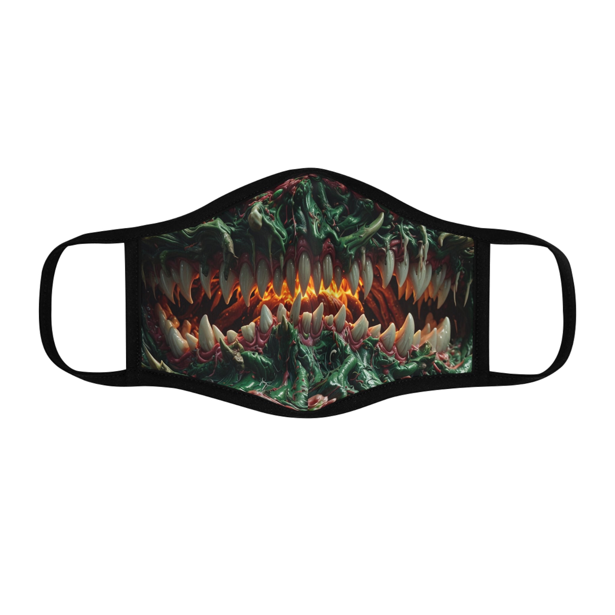 Fitted Monster Face Mask - Vivid Halloween Design for Costume Parties