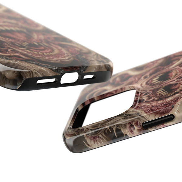 Horror-Inspired Tough Phone Case - Terrifying Monsters Design