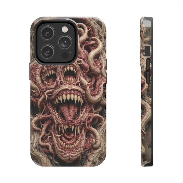 Horror-Inspired Tough Phone Case - Terrifying Monsters Design