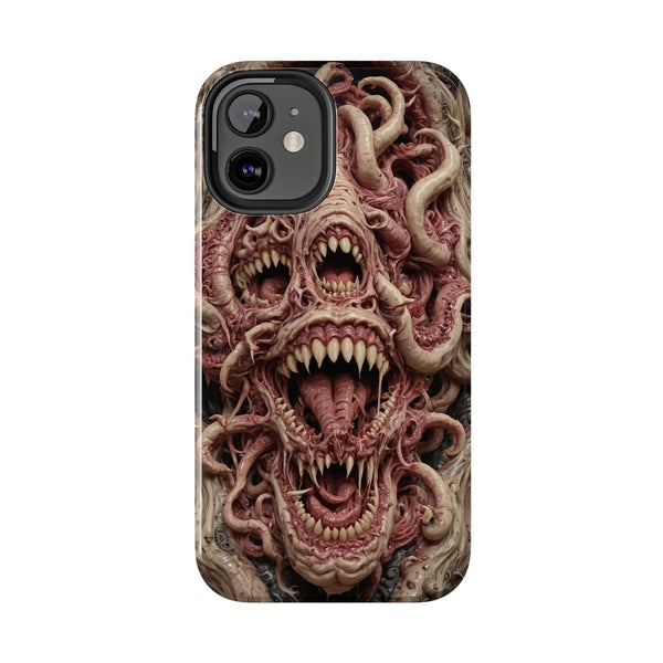 Horror-Inspired Tough Phone Case - Terrifying Monsters Design