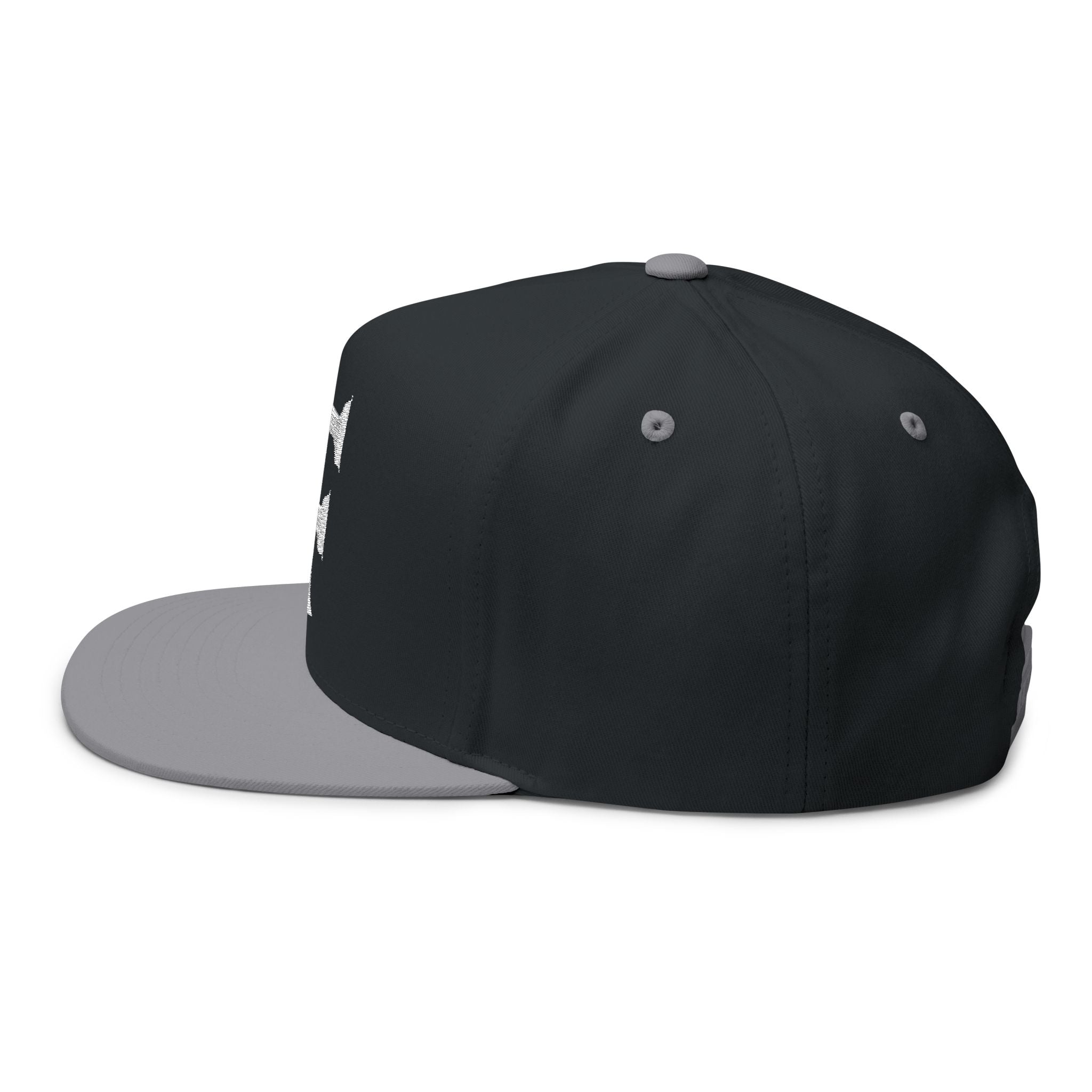 Tattooed Theory T Stylish Flat Bill Cap with Embroidered Design - Urban Streetwear Hat