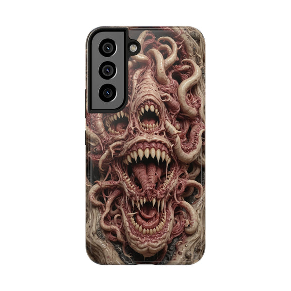 Horror-Inspired Tough Phone Case - Terrifying Monsters Design