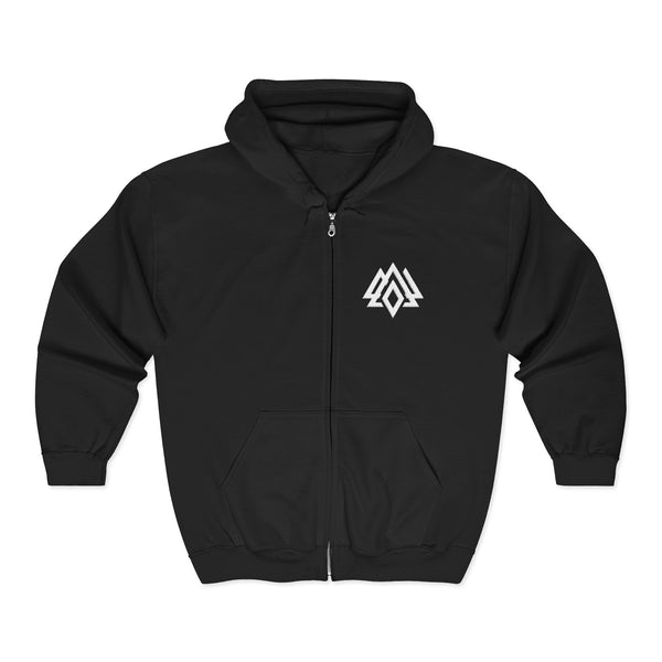 Tattooed Theory Embroidered Unisex Full Zip Hoodie