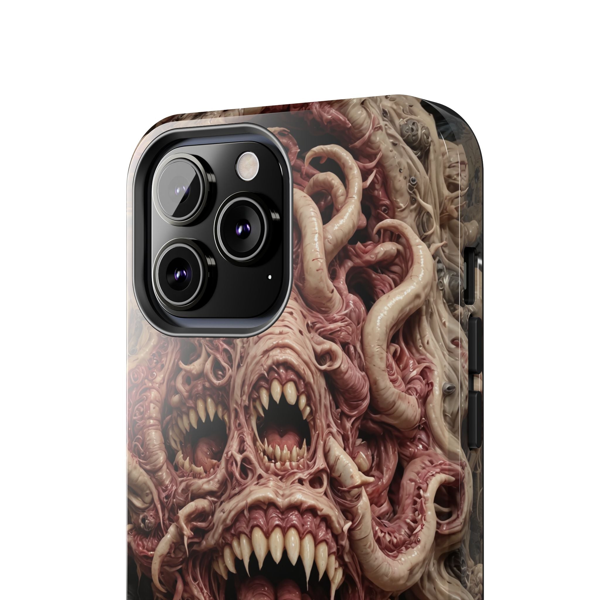 Horror-Inspired Tough Phone Case - Terrifying Monsters Design