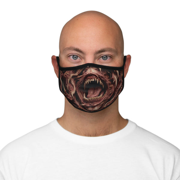Graphic Horror Face Mask - Fitted Polyester Mask for Halloween and Cosplay