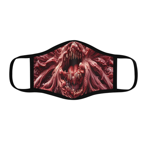 Terrifying Monster Design Fitted Face Mask