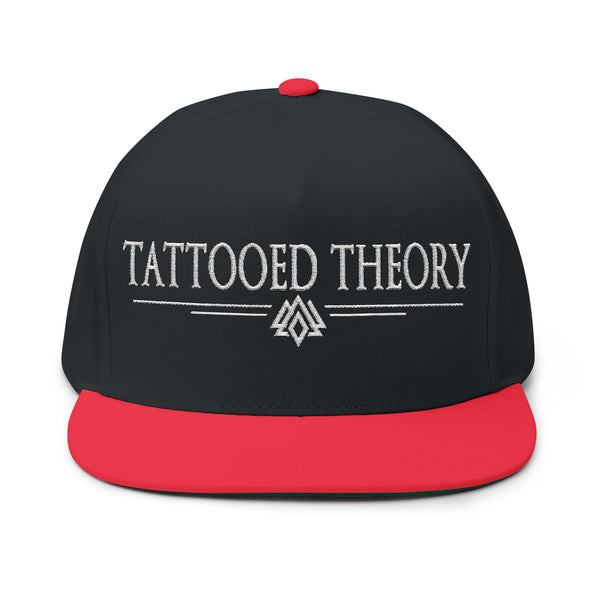 Tattooed Theory Flat Bill Cap, Cool Embroidered Cap