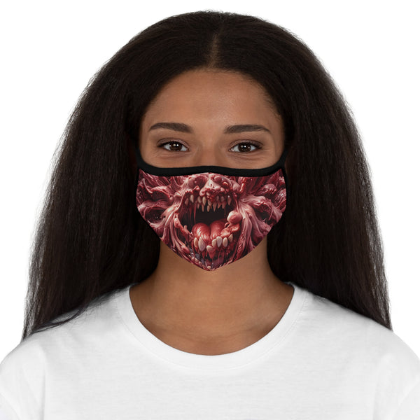 Terrifying Monster Design Fitted Face Mask
