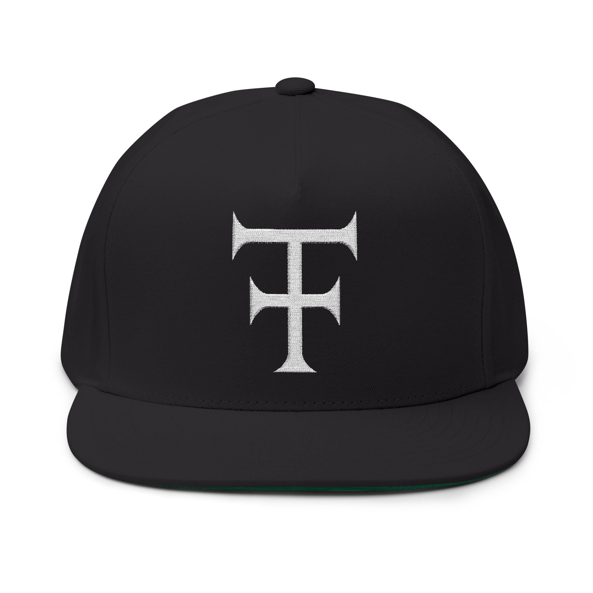 Tattooed Theory T Stylish Flat Bill Cap with Embroidered Design - Urban Streetwear Hat