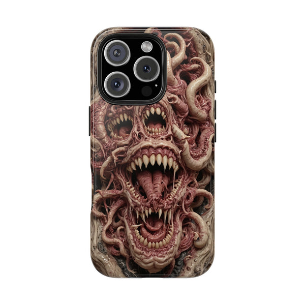 Horror-Inspired Tough Phone Case - Terrifying Monsters Design