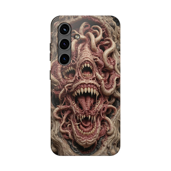Horror-Inspired Tough Phone Case - Terrifying Monsters Design
