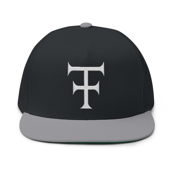 Tattooed Theory T Stylish Flat Bill Cap with Embroidered Design - Urban Streetwear Hat