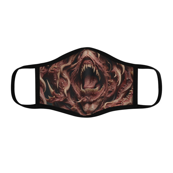 Graphic Horror Face Mask - Fitted Polyester Mask for Halloween and Cosplay