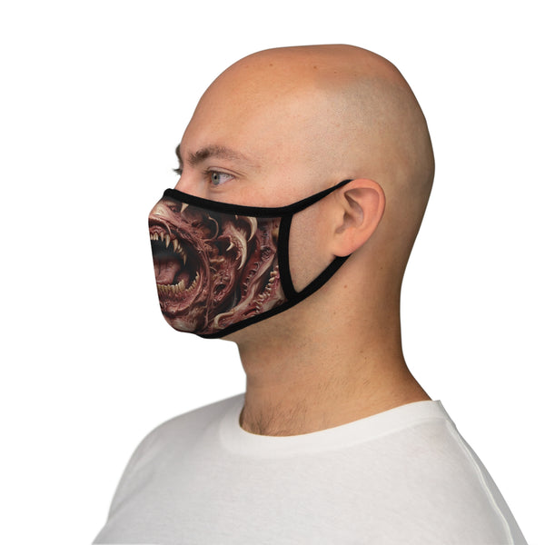 Graphic Horror Face Mask - Fitted Polyester Mask for Halloween and Cosplay