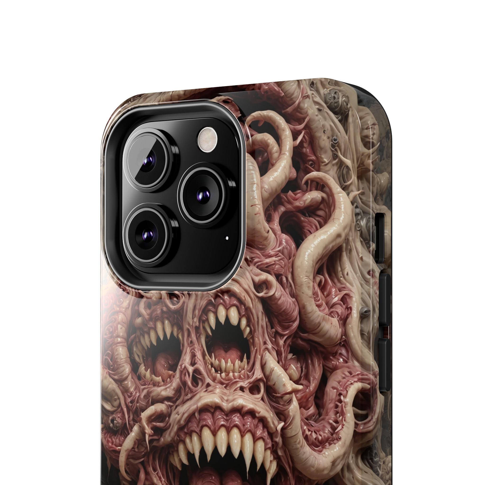 Horror-Inspired Tough Phone Case - Terrifying Monsters Design