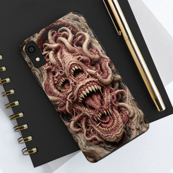 Horror-Inspired Tough Phone Case - Terrifying Monsters Design