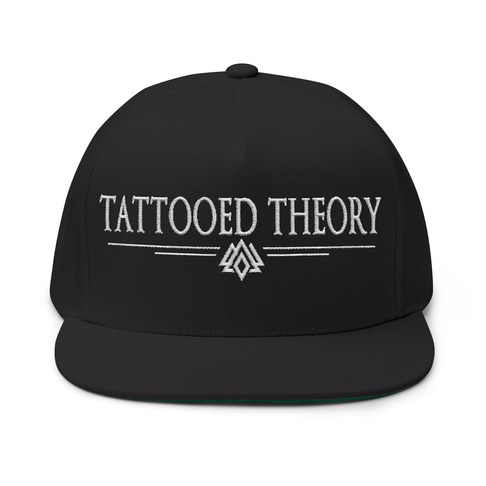 Tattooed Theory Flat Bill Cap, Cool Embroidered Cap