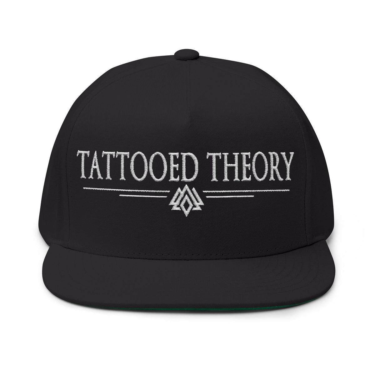 Tattooed Theory Flat Bill Cap, Cool Embroidered Cap