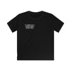 Tattooed Theory Skull T Kids Softstyle Tee - Stylish & Trendy Black T-Shirt with Unique Tattooed Theory Design