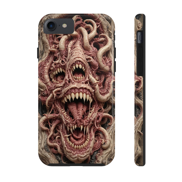 Horror-Inspired Tough Phone Case - Terrifying Monsters Design