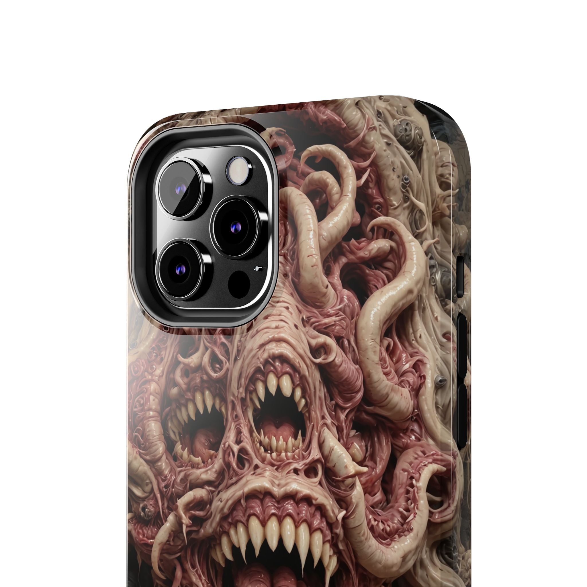 Horror-Inspired Tough Phone Case - Terrifying Monsters Design