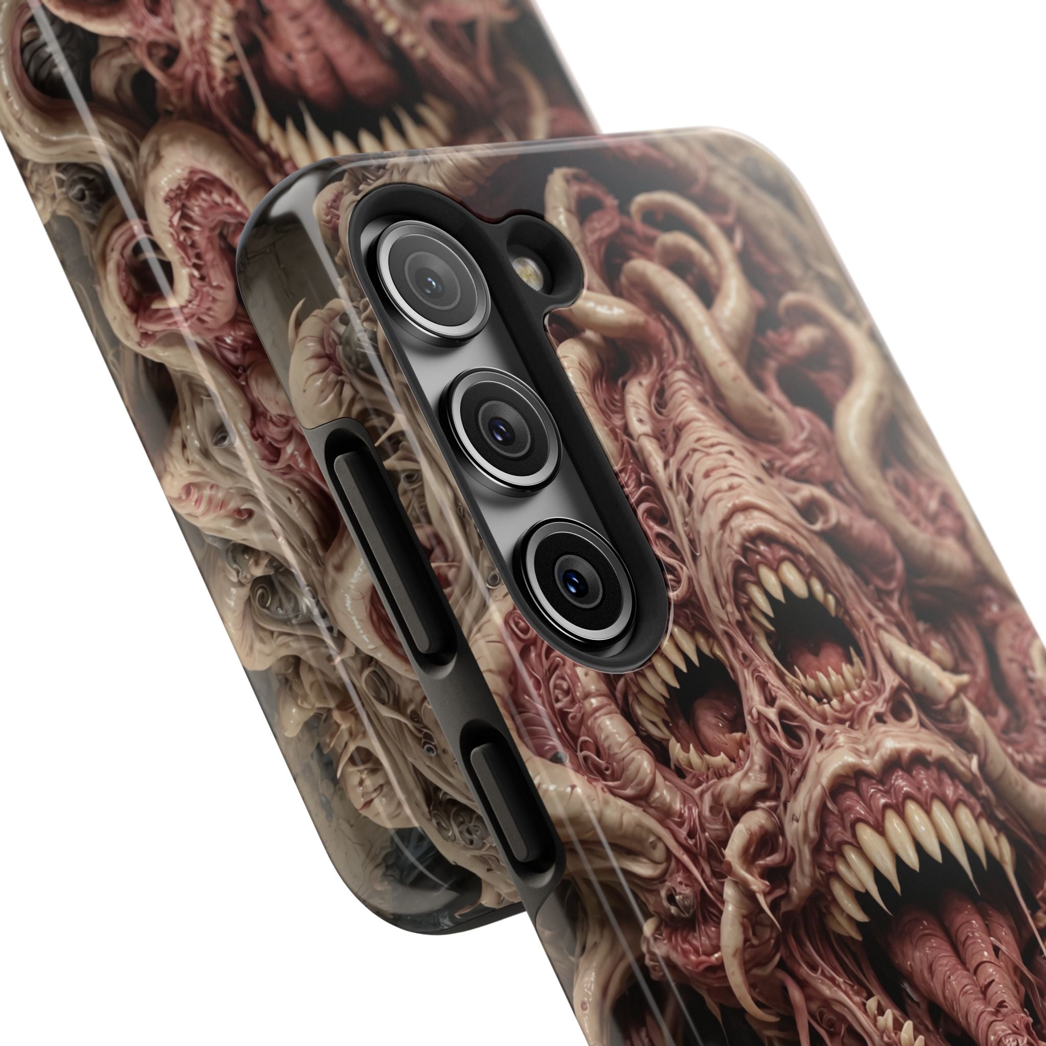 Horror-Inspired Tough Phone Case - Terrifying Monsters Design