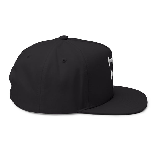 Tattooed Theory T Stylish Flat Bill Cap with Embroidered Design - Urban Streetwear Hat