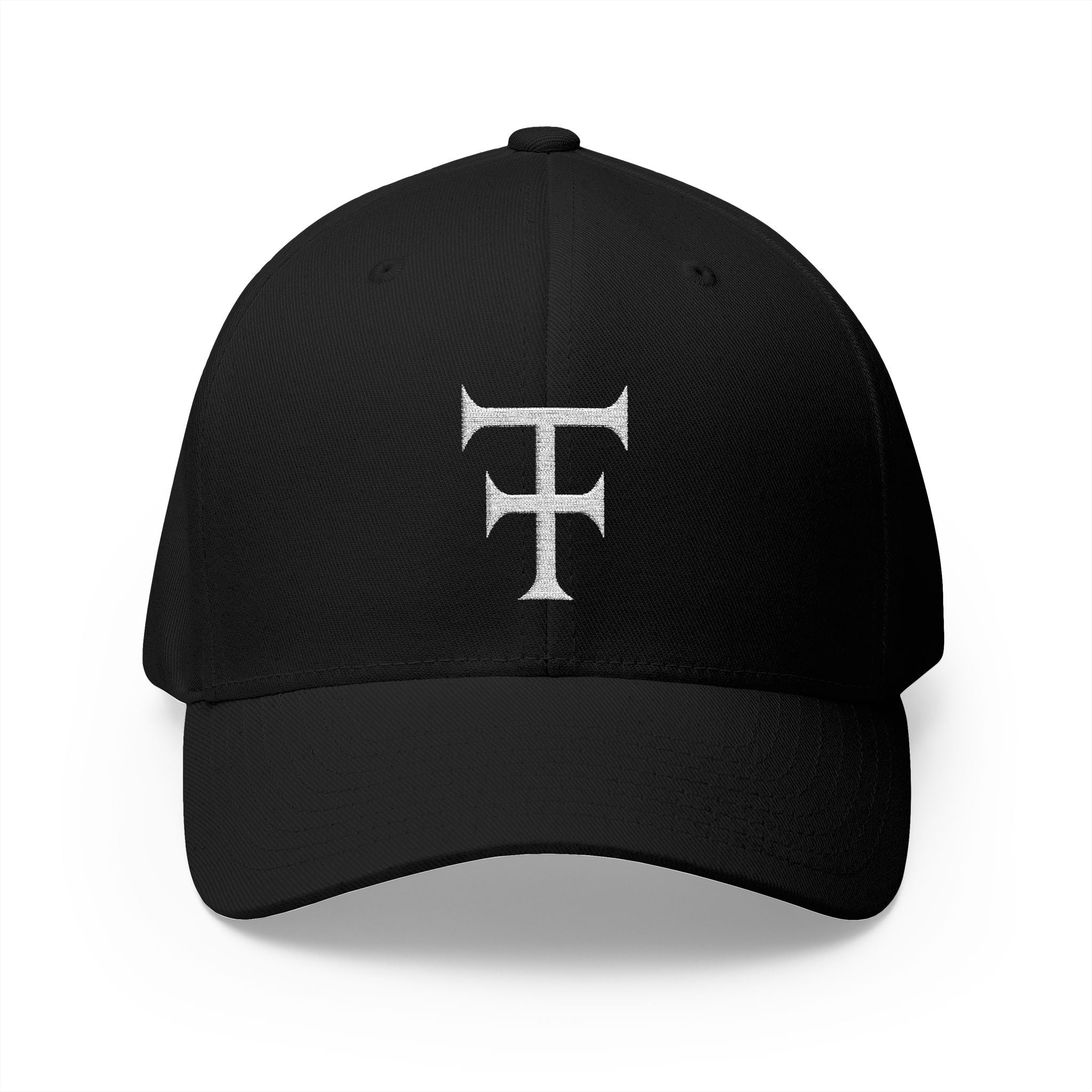 Tattooed Theory T Closed-Back Cap with Elegant Embroidery