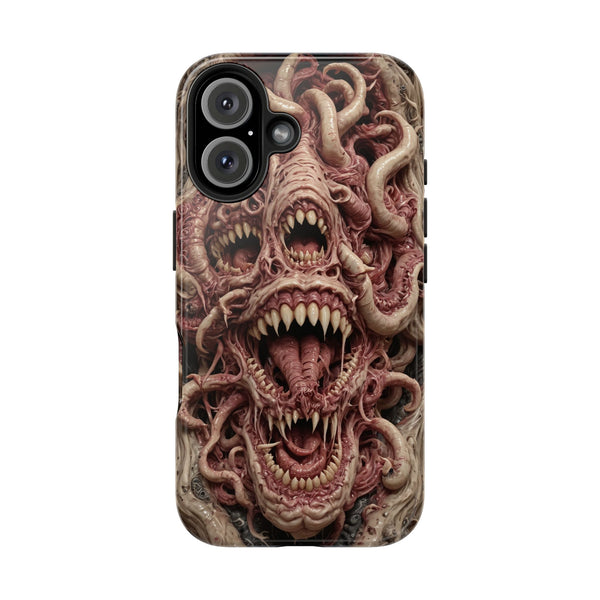 Horror-Inspired Tough Phone Case - Terrifying Monsters Design