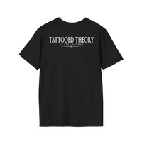 Oli Tattooed Theory Branded T-Shirt — 'OLI' Chest Logo & Back 'Tattooed Theory at Lake Norman' Graphic