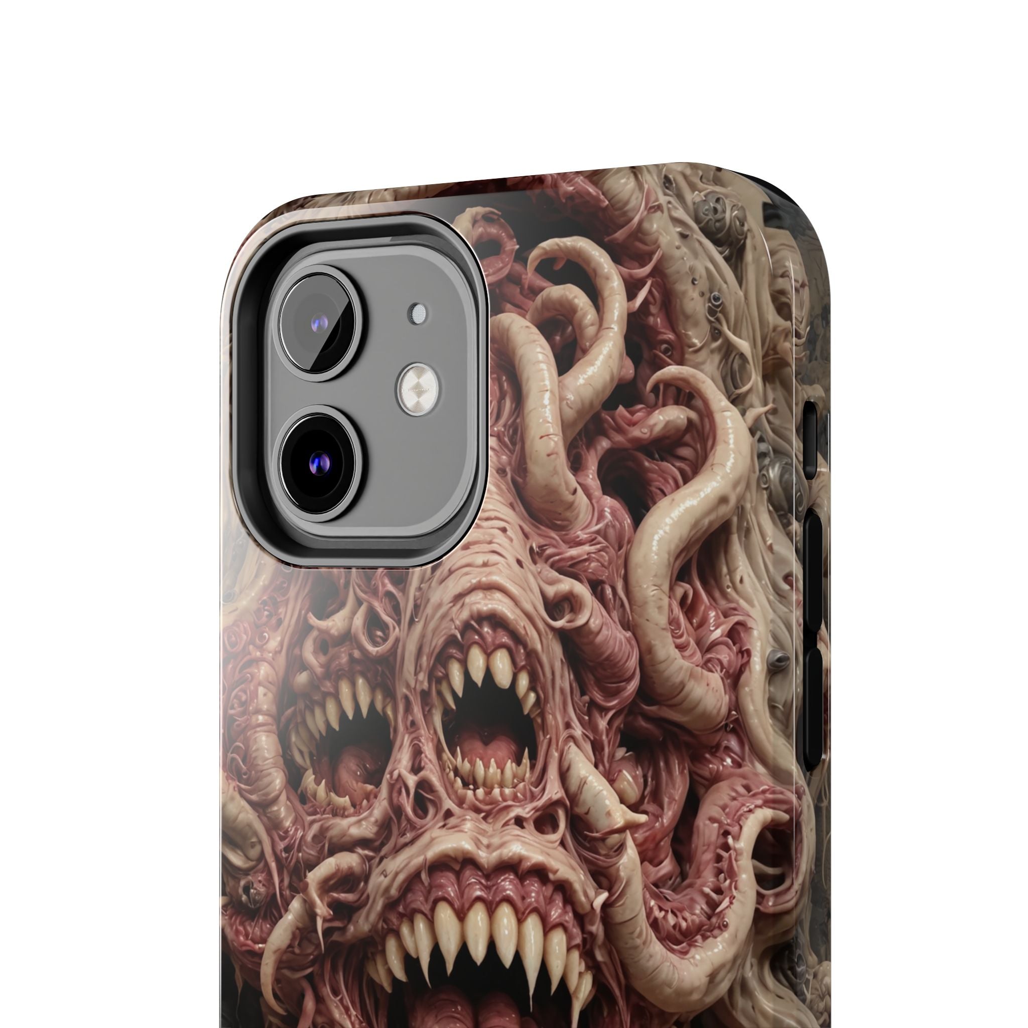 Horror-Inspired Tough Phone Case - Terrifying Monsters Design