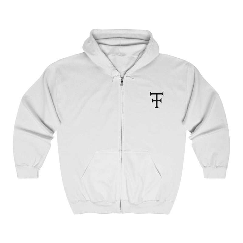 Hoodie KINGS CROWN WHT - Unisex Heavy Blend™ Full Zip Hooded Sweatshirt - Tattooed Theory