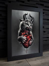 Prints "HELL CAT" Limited Art Print - Tattooed Theory