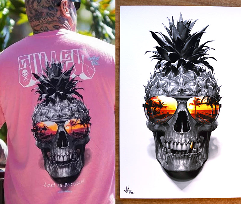 PINEAPPLE PARADISE PREMIUM + 11x17 Print - Tattooed Theory