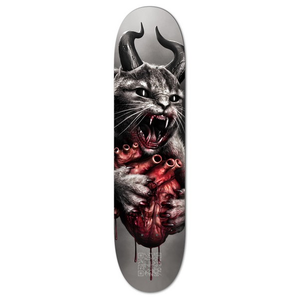 Skateboard "Hell Cat" Custom Skateboard - Tattooed Theory