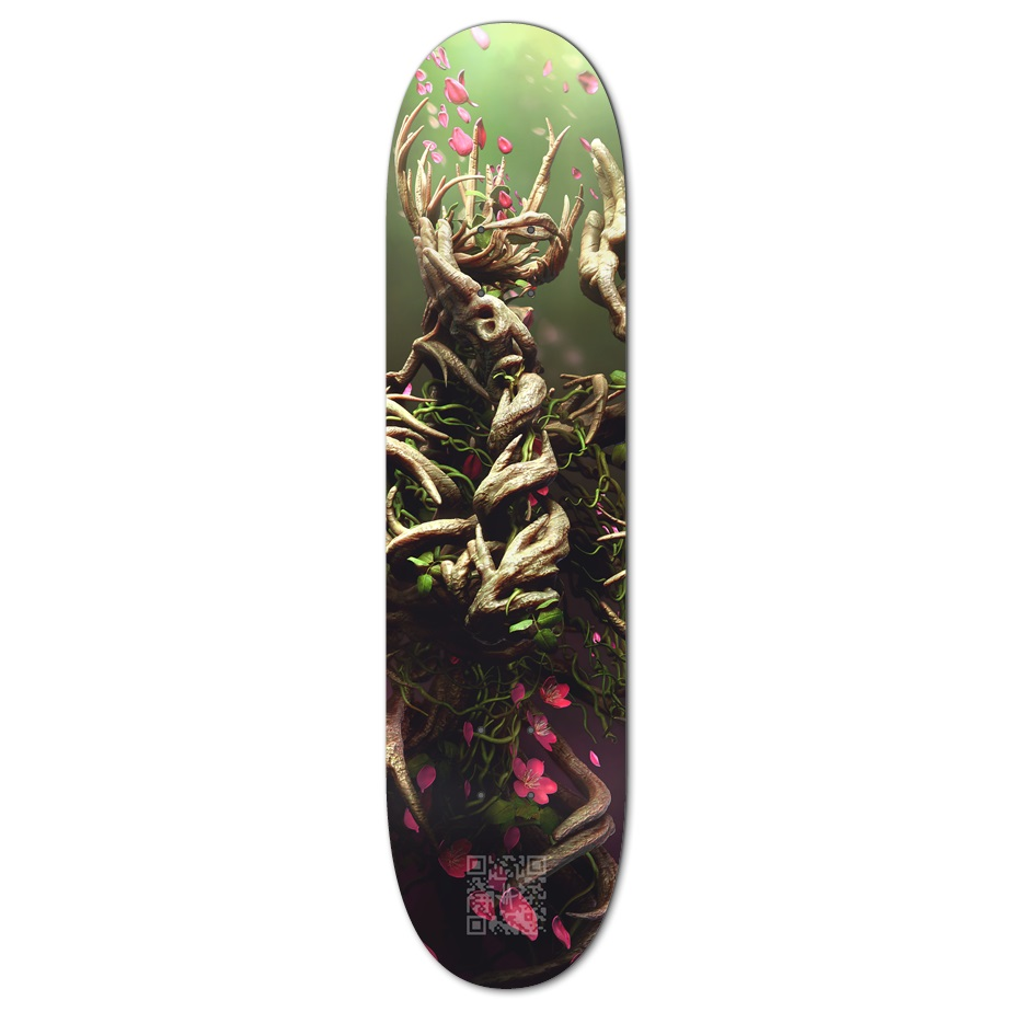 Skateboard "Mother of Nature" Custom Skateboard - Tattooed Theory