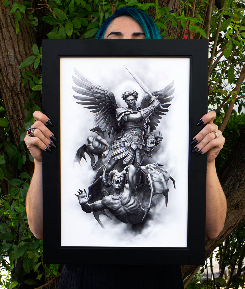 Prints "Archangel, The Head Collector" Art Print - Tattooed Theory