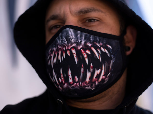 Accessories VENOM - Fitted Polyester Face Mask - Tattooed Theory