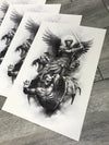 Prints "Archangel, The Head Collector" Art Print - Tattooed Theory