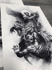 Prints "Archangel, The Head Collector" Art Print - Tattooed Theory
