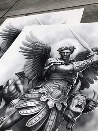 Prints "Archangel, The Head Collector" Art Print - Tattooed Theory