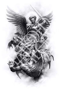 Prints "Archangel, The Head Collector" Art Print - Tattooed Theory