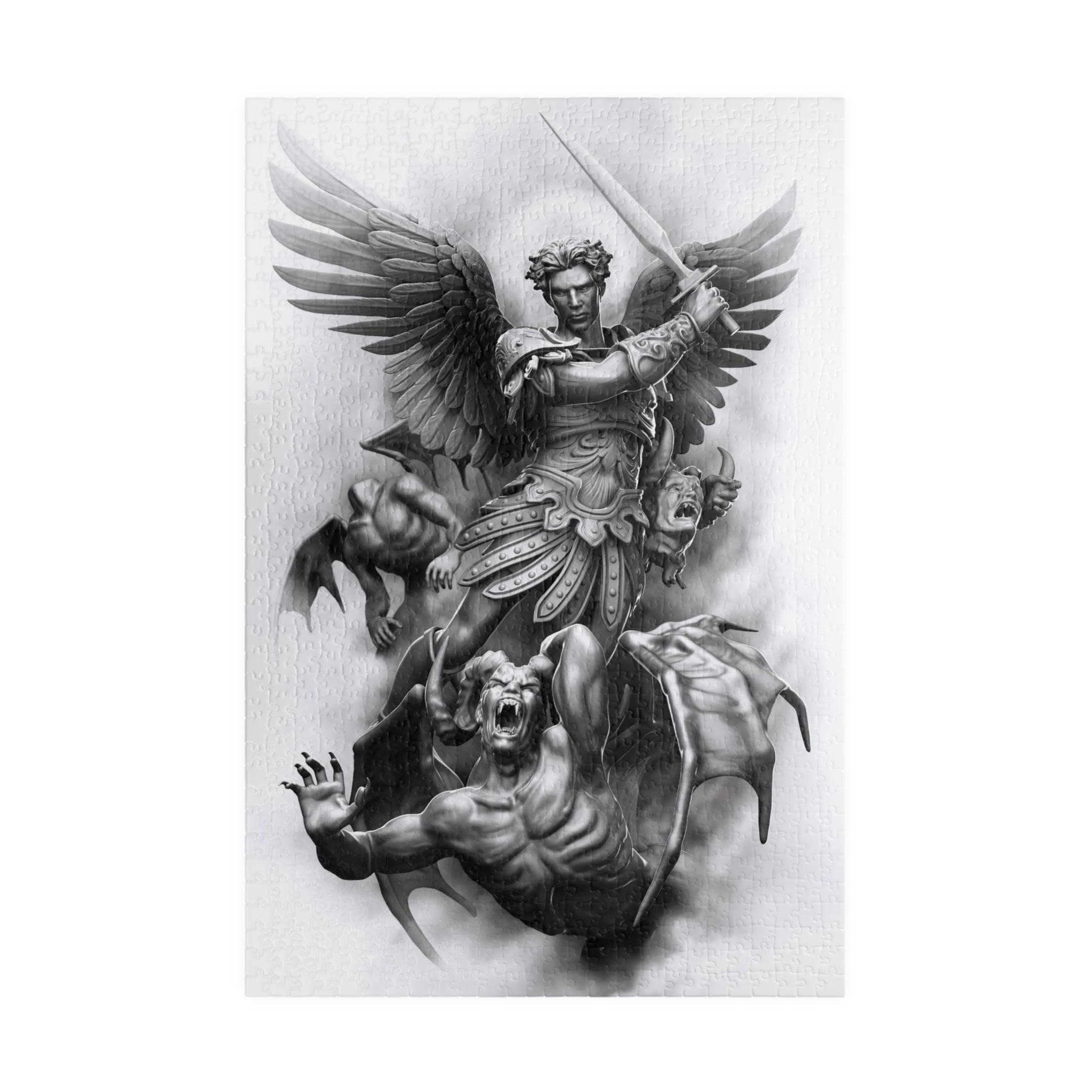 Puzzle St.Michael Head Hunter Puzzle (110, 252, 500, 1014-piece) - Tattooed Theory