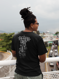 T-Shirt Silver Deathgrip Men's Cotton Crew Tee - Tattooed Theory